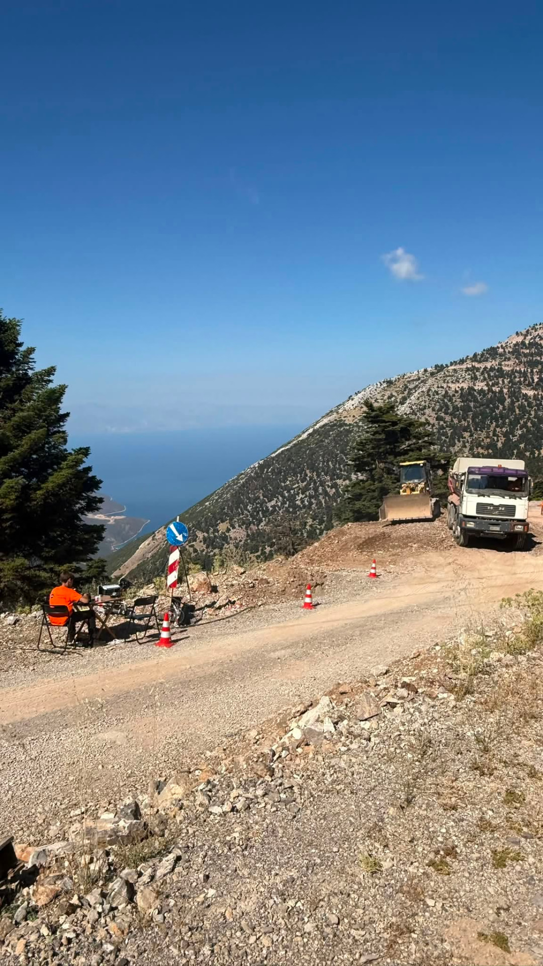 Συνεργείο συγκολλήσεων σε ορεινό εργοτάξιο